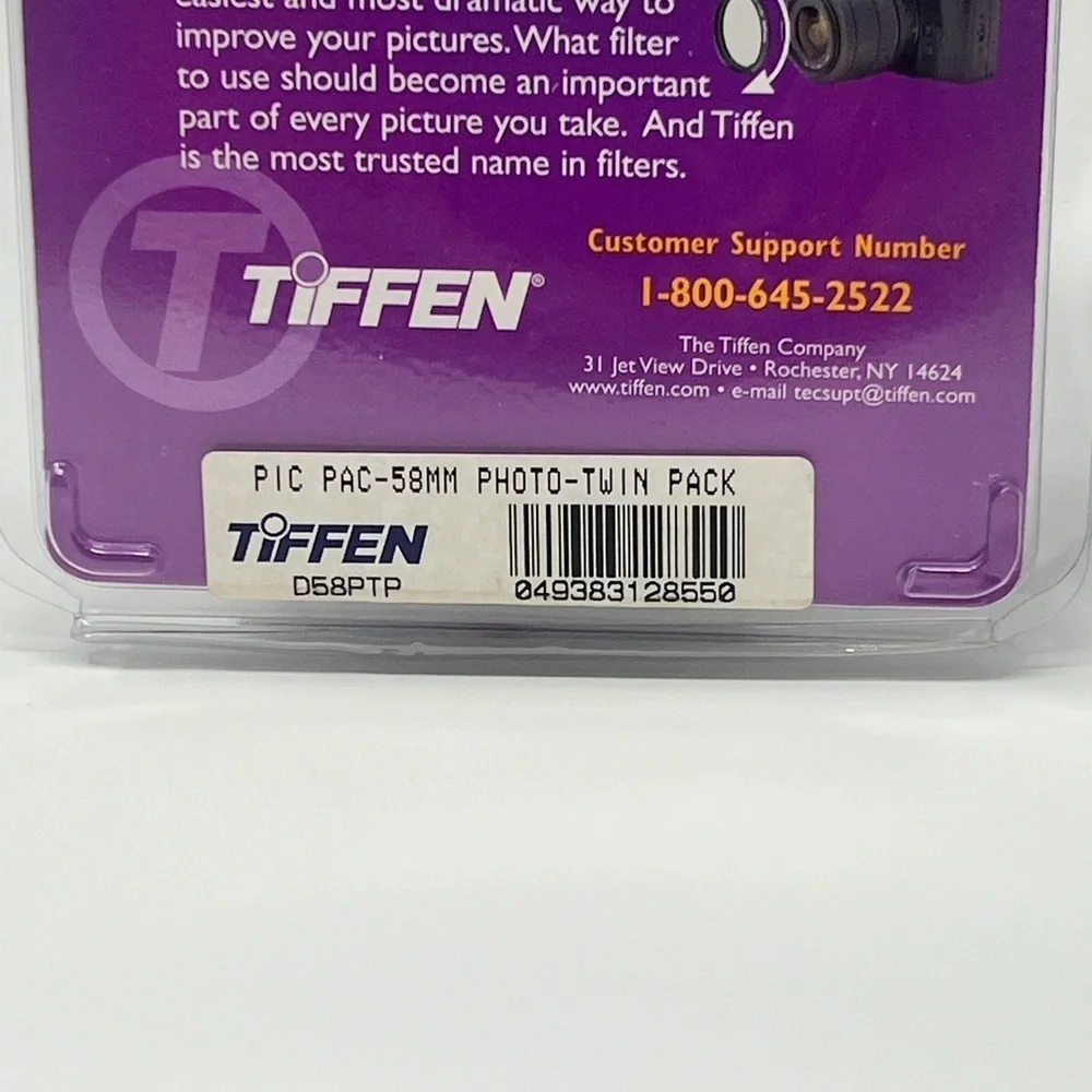 Tiffen 58mm Twin Pack Camera Lens Filter Kit & 30MM Circular Polarizing Filter